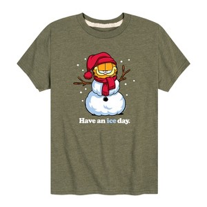 Boys' - Garfield - Have An Ice Day Short Sleeve Graphic T-Shirt - 1 of 4
