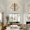 Baoure Black Farmhouse Candle Chandelier Round Rustic Modern Light Fixture High Ceiling Chandeliers 60 Light 40in for Living Room Dining Room Foyer - 3 of 4