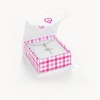 Girls' Flower CZ Cross Sterling Silver Necklace - In Season Jewelry - 4 of 4