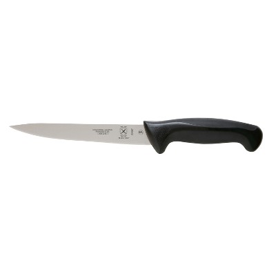 Mercer Stainless Steel Millennia 7-Inch Flexible Fillet Knife with Black Handle