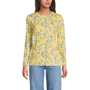 Lands' End Women's Relaxed Supima Cotton T-Shirt - 1 of 4