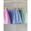 Mocamel Teen Girl 1 Get 2Free, 3pcs/Set ,Multicolor Striped Woven Shorts, Detail Elastic Waist Shorts,Home And Leisure,Spring And Summer - 3 of 4