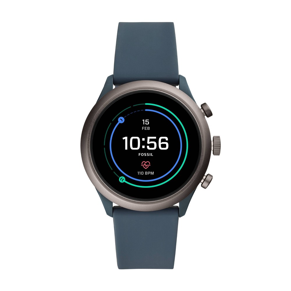 Fossil Sport Smartwatch - 43mm Smokey Blue Silicone was $275.0 now $99.0 (64.0% off)