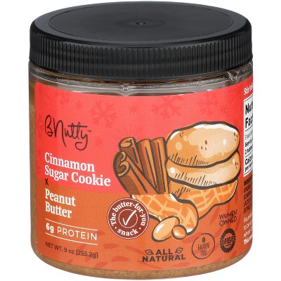 B Nutty Peanut Butter Cinammon Sugar Cookie - Case Of 6 - 9 Oz : Target