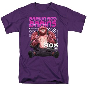 Star Trek Prodigy Roktahk Brawn And Brains Adult T-Shirt Purple - 1 of 4