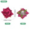 Unique Bargains Durable Velvet Cloth Flower Hair Clips Brooches 8 Pcs - 3 of 4