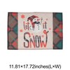 Unique Bargains Christmas Place Mats Flax Multicolor 11.8"x17.7" 2 Pcs - 3 of 4