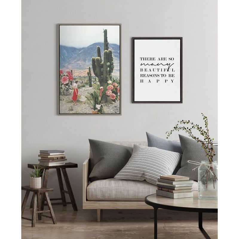 23&#34; x 33&#34; Sylvie Decor by Sarah Eisenlohr Framed Wall Canvas Gray - Kate &#38; Laurel All Things Decor, 6 of 7