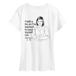 Women's - The Office - Kelly I Talk A lot So I've Learned To Tune Myself Out Short Sleeve Graphic T-Shirt - 1 of 4
