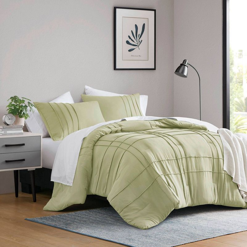 Porter Soft Washed Durable Pleated Comforter Set - 510 Design, 2 of 15
