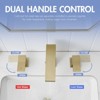 PAGED Bathroom Faucets for Sink 3 Hole, 8 Inch Widespread Bathroom Sink Faucet Bathroom Vanity Faucet with Hose - 2 of 4