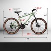 VisioGear Bicycles, 27 Inch Mountain Bike for Adults, Commute Bicycle for Men and Women, Green, 70"*27.5"*40" - 2 of 4