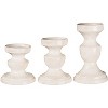 Sullivans Set of 3 Pillar Candle Holders 6"H, 8"H & 10"H White - 3 of 4