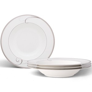 Noritake Platinum Wave Set of 4 Soup Bowls - 1 of 4