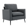 CAVINAS Cat Paw Leather Upholstered Single Armchair Sofa Modern Design Accent Sofa for Living Room - 3 of 4