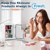 ZAFRO Star Compact Refrigerator, Portable Mini Fridge, Skin Care 4L Capacity/6 Cans, for Bedroom, Car, Office & Dorm, Small Cooler for Cosmetics,White - 3 of 4