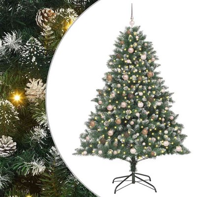 vidaXL Artificial Christmas Tree with Stand Green 140 x 140 x 210 cm