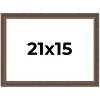 PosterPalooza | Elegant Brown Picture Frame - UV Acrylic, Backing Board, Hanging Hardware Included - 2 of 4