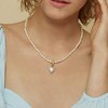 Bearfruit Jewelry Hope Cultured Pearl Necklace with Heart Shaped Charm Pendant - 2 of 4
