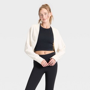 Women's French Terry Shrug - JoyLab™ - 1 of 3