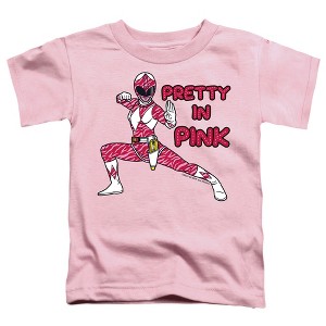 Toddler Boys' Power Rangers Pretty In Pink T Shirt - 1 of 2