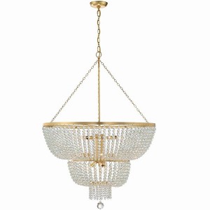 Crystorama Lighting Rylee 12 - Light Chandelier in  Antique Gold - 1 of 4