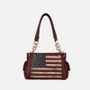 MKF Collection Alaina Vegan Leather Women’s Flag Shoulder Bag by Mia K - 2 of 4
