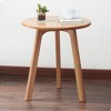 LIVAREEmlen Round End Table- Small End Table Side Table Coffee Table Bedside Table Night Stand for Living Room Bedroom & Balcony - 3 of 4