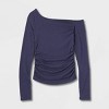 Women's Long Sleeve One Shoulder Top - Wild Fable™ - 4 of 4
