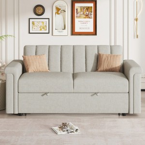 Convertible Soft Cushion Sofa Pull Bed ,for Two People to Sit On - 1 of 4