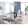 NicBex Dining Table Modern Transparent Tempered Glass Dining Room Table with MDF Base for Dining Room - 4 of 4