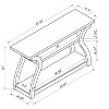 Sapphtopaz Modern Console Table with Unique Curved Design Narrow Entryway Table with Sturdy Base Accent Couch Table for Living Room,Entryway - 4 of 4