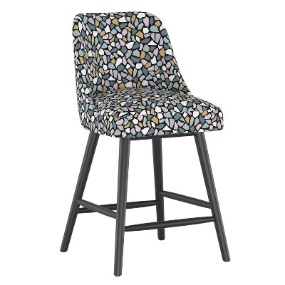 Skyline Furniture Sherrie Counter Height Stool in Pattern