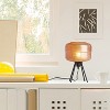 River of Goods 15" 1-Light Jack Glass and Metal Table Lamp Yellow: Tripod Base, Amber Globe Shade, UL Listed - 2 of 4