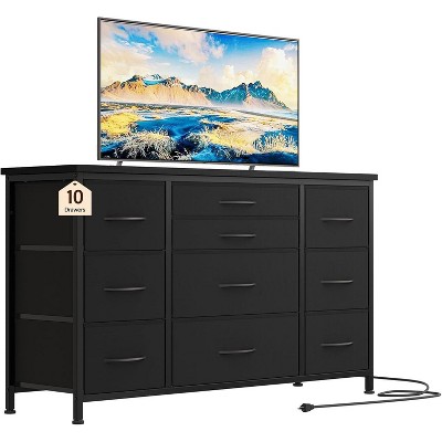 Jojoka Wide Dresser with 10 Large Drawers for 55'' TV Stand