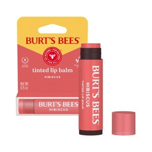 Burt's Bees Tinted Lip Balm - Hibiscus - 0.15oz - 1 of 4
