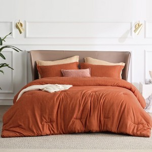 2/3 Pieces Comforter Set with Pillow Sham for All Seasons - 1 of 4