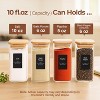 6Pcs 10 oz Large Spice Jars with Labels, Glass Spice Jars with Bamboo Lids for Kitchen Starter - 3 of 4