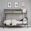 AZL1 Life Concept Beds Twin Heavy Duty Support High Guardrail Durable Construction Space-Saving for Kids Room, Gray, 78.35"*59.06"*61.81" - 2 of 4