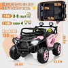 JOYRACER 24V 4WD/2WD Switchable Kids Ride on UTV, 2-Seater Electric Car Toys with Remote, MP3/USB/Bluetooth Music, Horn & LED - 4 of 4