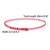 INSPIRE CHIC Women's Heels Shoe Straps Replacement with Buckle Detachable PVC Ankle Crossover Shoe Laces 2 Pairs - 3 of 4