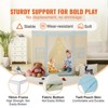VEVOR Kids Play Tent, Kids Tent for Kids 1-5 Years Old, Toddler Tent with Mat and Tent Lamp, Tent for Kids with Windows, Beige - 4 of 4