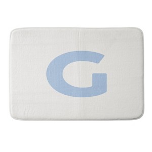 Deny Designs April Lane Art Block Monogram Memory Foam Bath Mat - 1 of 4