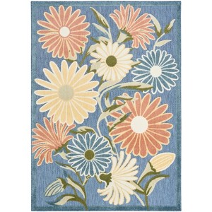 Nourison Aloha Daisy Flower Flatweave Outdoor Rug - 1 of 4