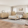 Garvee 4 Dresser for Bedroom, 38.6" Tall Dresser, Tall Drawer with Storage Freestanding, Wooden Closet Chest for Living Room, Bedroom, Natural Oak - 4 of 4