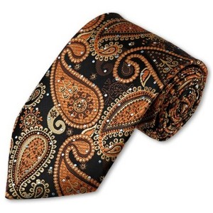 Men's Paisley 3.35 Inch Wide And 58 Inch Long Woven Neckties - 1 of 4