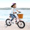 Safstar 12" Kid's Bike with Height-Adjustable Handlebar & Saddle, Handbrake & Coaster Brake, Detachable Training Wheel, Gift for 3-4 Years Old Kids - 3 of 4