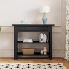 Retro Console Table, with Drawer and Shelves, Versatile Storage Solutions, for Entryway, Living Room and Hallways, Available in Multiple Colors - 3 of 4