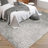 Washable Area Rug Modern Starburst Design Accent Carpet - 3 of 4