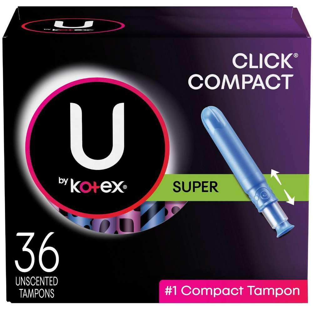 UPC 036000426625 product image for U By Kotex Click Tampons - Super Absorbency - Plastic - 36ct | upcitemdb.com